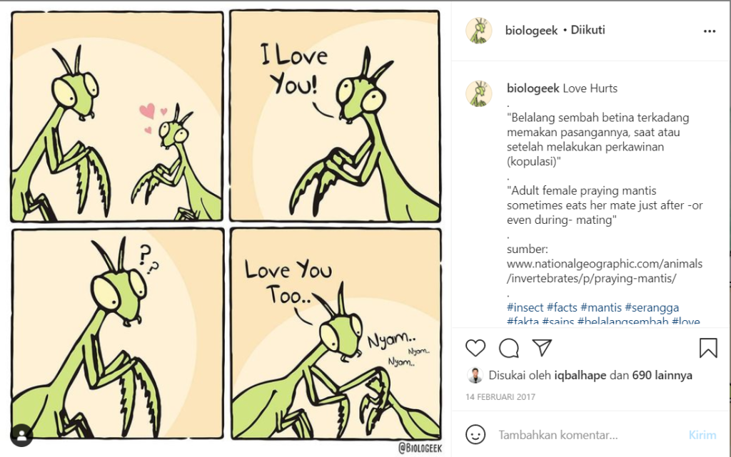 Biologeek, Komik Lucu Bertemakan Biologi